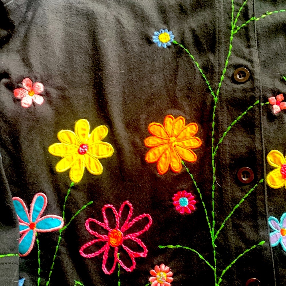 Michael Simon Lite Blk W/ Pretty Spring Flowers. … - image 3